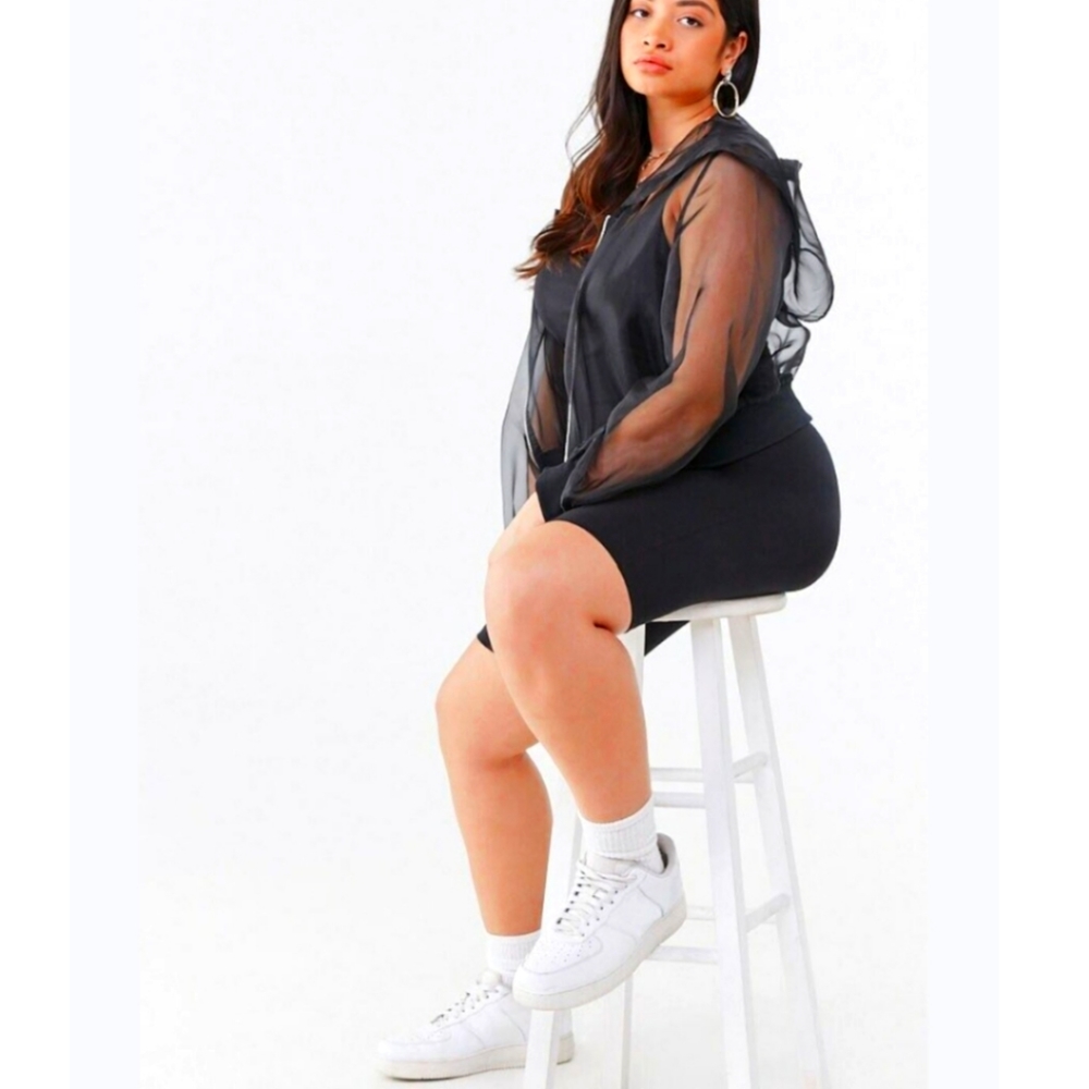 🔥 PLUS SIZE ORGANZA HOODIE 🔥 BRAND NEW